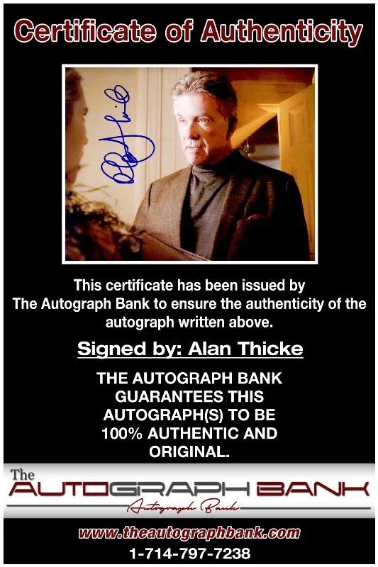 Alan Thicke — Alan Thicke authentic signed celebrity 8x10 photo W/Cert Autographed 2616b, изображение 2