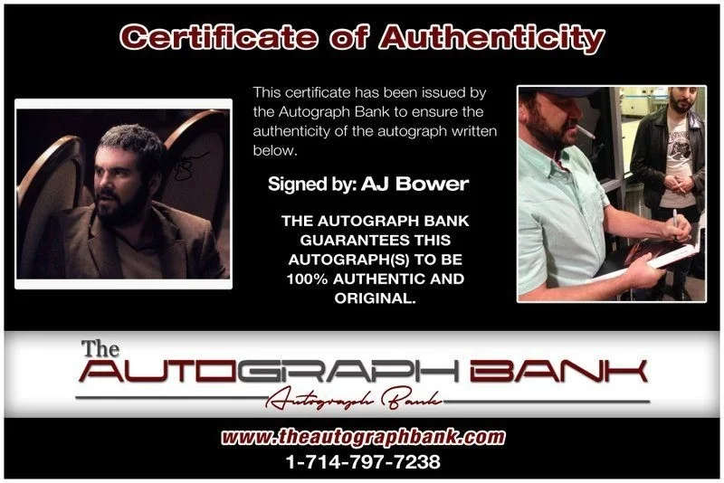 Aj Bower — Aj Bower authentic signed celebrity 8x10 photo W/Certificate Autographed (C3), изображение 2