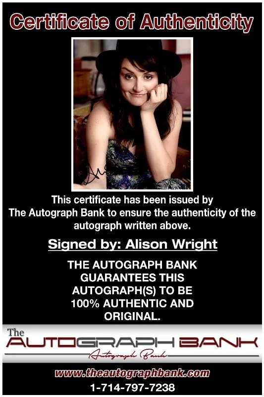 Alison Wright — Alison Wright authentic signed celebrity 8x10 photo W/Cert Autographed 125a1, изображение 2