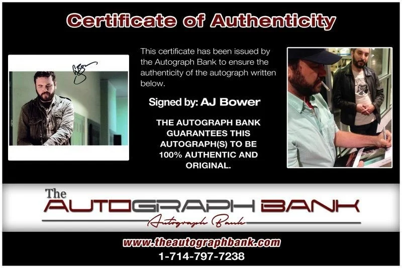 Aj Bower — Aj Bower authentic signed celebrity 8x10 photo W/Certificate Autographed (C1), image 2