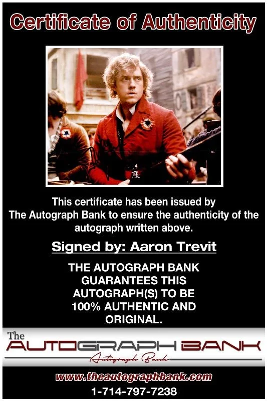 Aaron Tveit — Aaron Tveit authentic signed celebrity 8x10 photo W/Cert Autographed 2616a, изображение 2