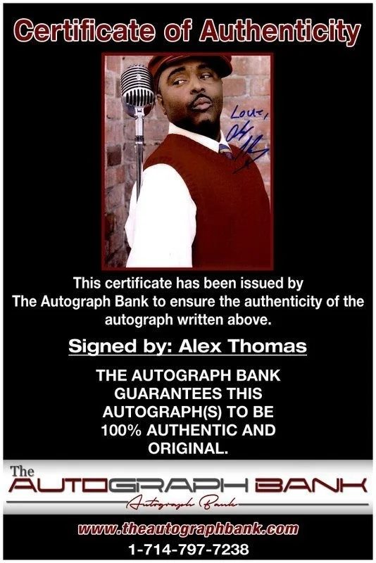 Alex Thomas — Alex Thomas authentic signed celebrity 8x10 photo W/Cert Autographed C2, изображение 2