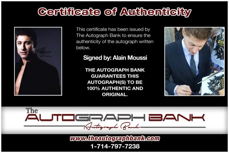 Alain Moussi — Alain Moussi authentic signed celebrity 8x10 photo W/Cert Autographed D1, image 2