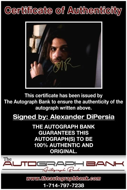Alexander DiPersia — Alexander DiPersia authentic signed celebrity 8x10 photo W/Cert Autographed D1, изображение 2