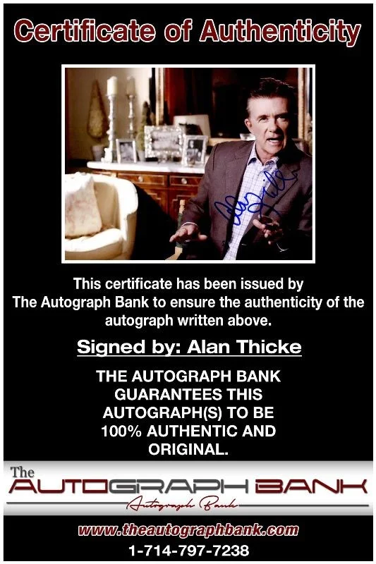 Alan Thicke — Alan Thicke authentic signed celebrity 8x10 photo W/Cert Autographed 2616y, изображение 2