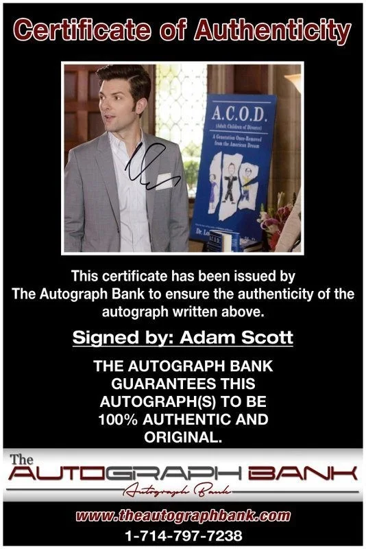 Adam Scott — Adam Scott authentic signed celebrity 8x10 photo W/Cert Autographed C1, image 2