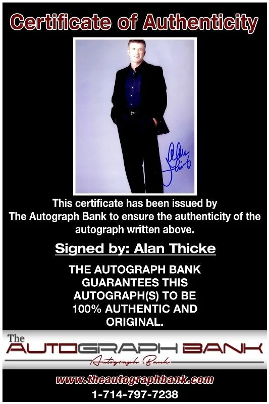 Alan Thicke — Alan Thicke authentic signed celebrity 8x10 photo W/Cert Autographed 2616z3, image 2