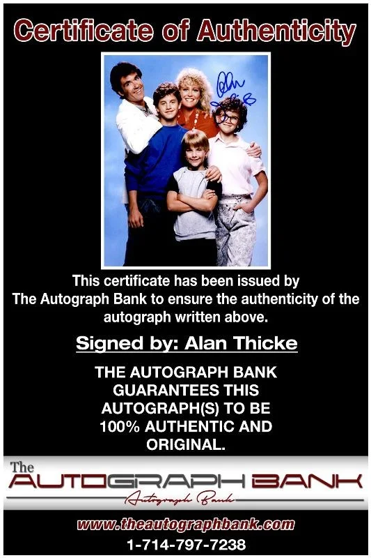 Alan Thicke — Alan Thicke authentic signed celebrity 8x10 photo W/Cert Autographed 2616u, изображение 2