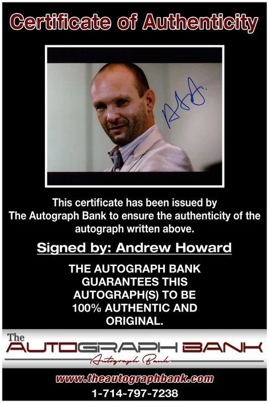 Andrew Howard — Andrew Howard authentic signed celebrity 8x10 photo W/Cert Autographed C6, изображение 2