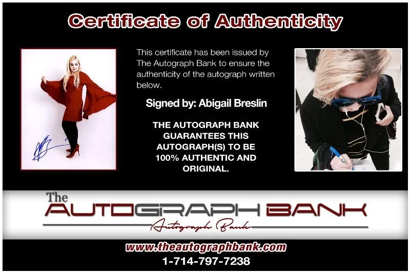 Abigail Breslin — Abigail Breslin authentic signed celebrity 8x10 photo W/Cert Autographed 2616m, изображение 2