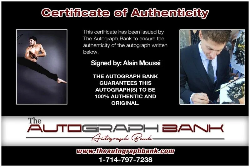 Alain Moussi — Alain Moussi authentic signed celebrity 8x10 photo W/Cert Autographed D6, изображение 2