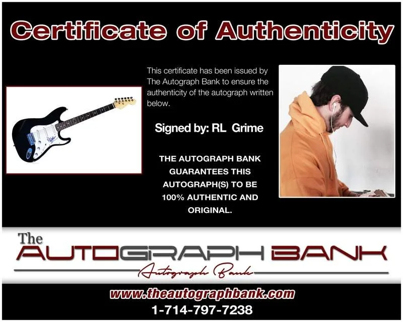 Rl Grime — Rl Grime authentic signed EDM dj electric guitar W/Certificate Autographed (A)1, image 2