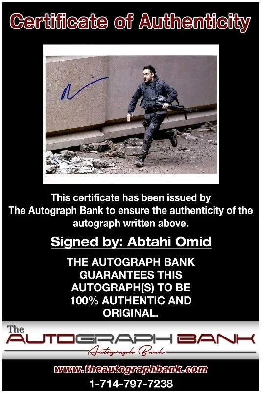 Abtahi Omid — Abtahi Omid authentic signed celebrity 8x10 photo W/Cert Autographed 2616e, изображение 2