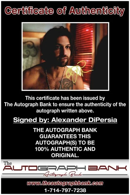 Alexander DiPersia — Alexander DiPersia authentic signed celebrity 8x10 photo W/Cert Autographed D7, image 2