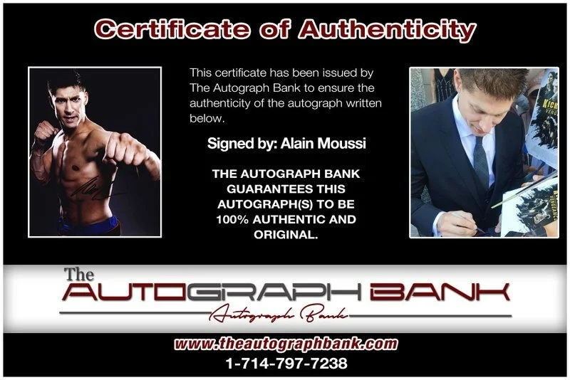 Alain Moussi — Alain Moussi authentic signed celebrity 8x10 photo W/Cert Autographed D9, изображение 2