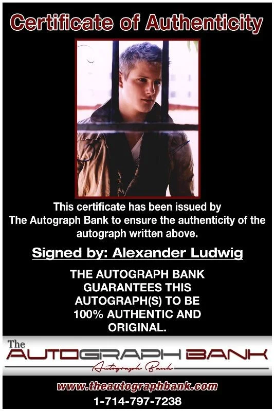 Alexander Ludwig — Alexander Ludwig authentic signed celebrity 8x10 photo W/Cert Autographed 32716c, изображение 2