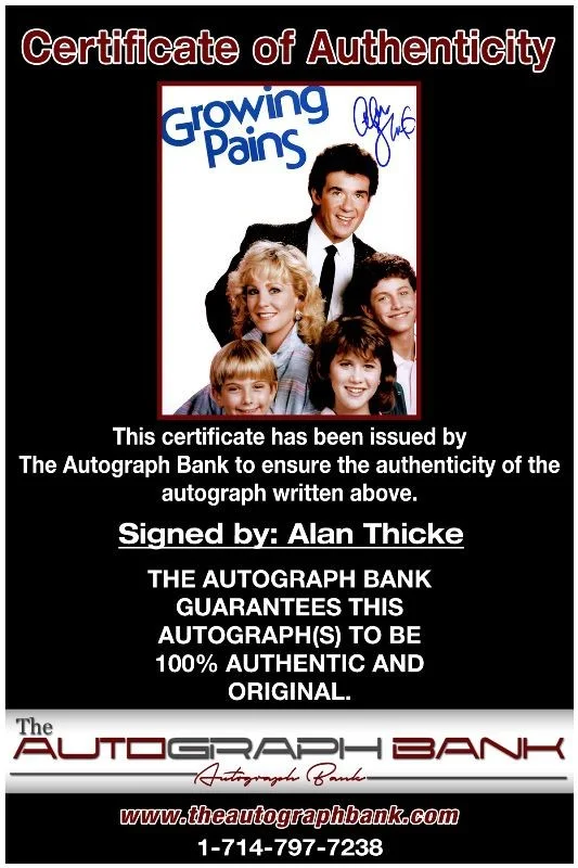 Alan Thicke — Alan Thicke authentic signed celebrity 8x10 photo W/Cert Autographed 2616z5, изображение 2