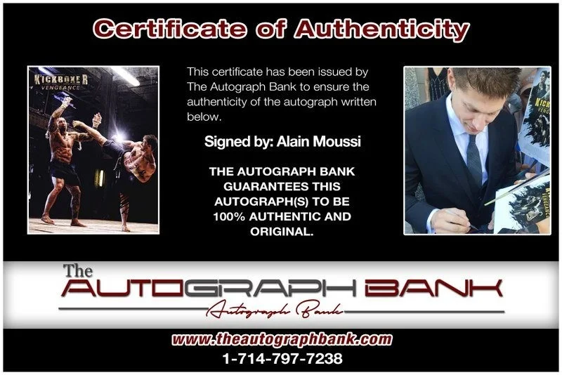 Alain Moussi — Alain Moussi authentic signed celebrity 8x10 photo W/Cert Autographed D4, изображение 2
