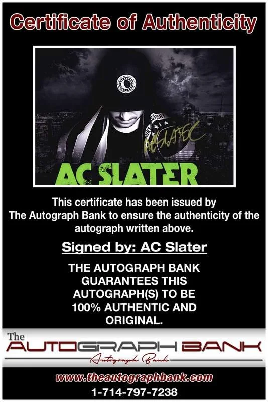 AC Slater — AC Slater authentic signed EDM dj 10X15 photo W/Certificate Autographed (A0012), изображение 2