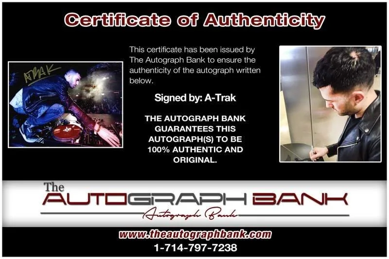 A-Trak — A-Trak authentic signed EDM dj 8x10 photo W/Certificate Autographed (A0003), изображение 2