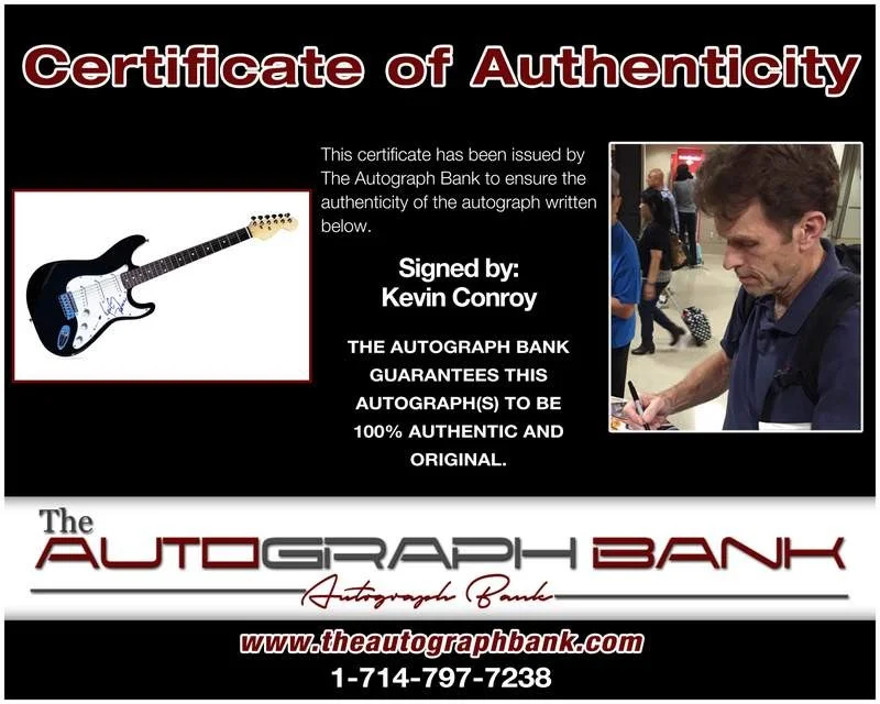 Kevin Conroy — Kevin Conroy authentic signed celebrity electric guitar W/Cert Autographed A0001, image 2