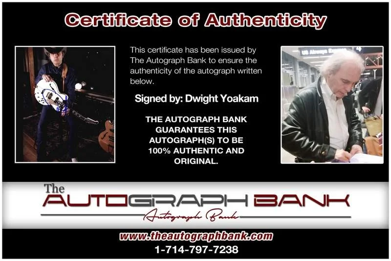 Dwight Yoakam — Dwight Yoakam authentic signed country 8x10 photo W/Cert Autographed A0004, изображение 2
