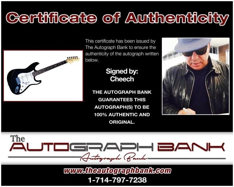 Cheech Marin — Cheech Marin authentic signed celebrity electric guitar W/Cert Autographed A1, image 2