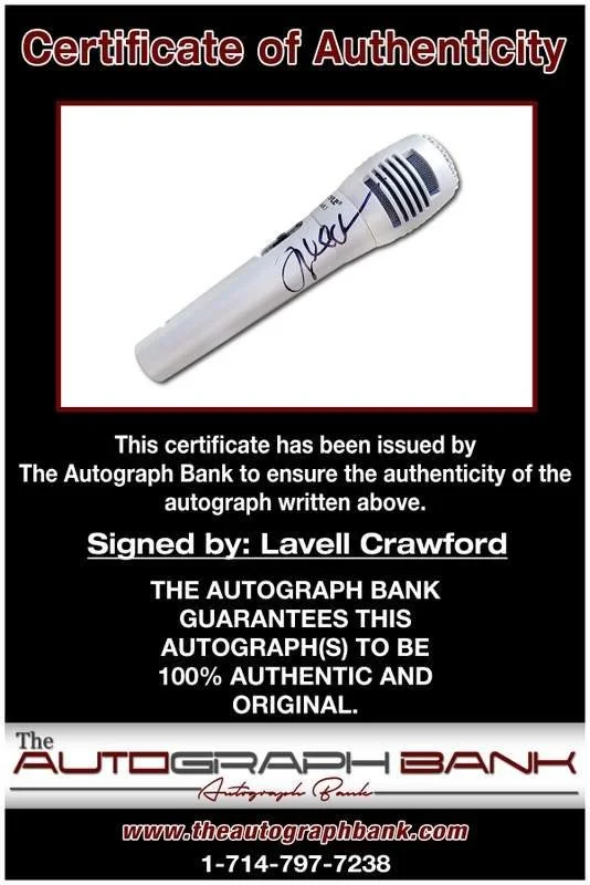 Lavell Crawford — Lavell Crawford authentic signed comedian microphone W/Cert Autographed A00012, image 2