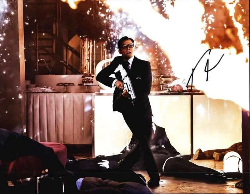Taron Egerton — Taron Egerton authentic signed celebrity 11X14 photo W/Cert Autographed A0001
