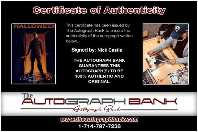 Nick Castle — Nick Castle authentic signed Halloween Movie 11X14 photo W/Certificate 2, изображение 2