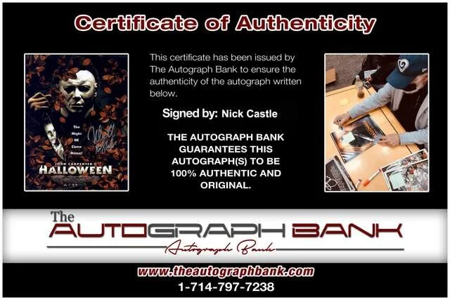 Nick Castle — Nick Castle authentic signed Halloween Movie 11X14 photo W/Certificate 7, изображение 2