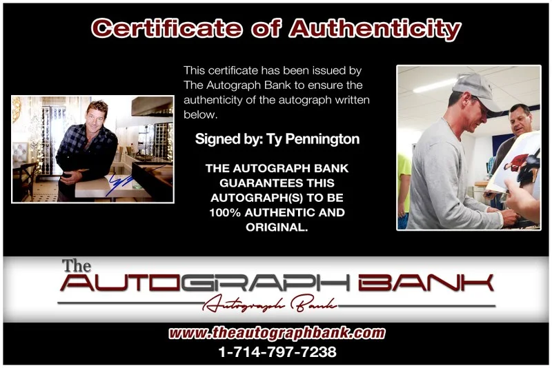 Ty Pennington — Ty Pennington authentic signed celebrity 10x15 photo W/Cert Autographed 2616d, изображение 2