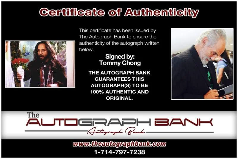 Tommy Chong — Tommy Chong authentic signed celebrity 10x15 photo W/Cert Autographed A0001, изображение 2