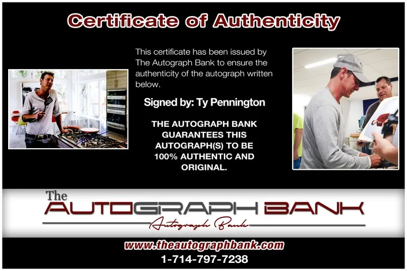 Ty Pennington — Ty Pennington authentic signed celebrity 10x15 photo W/Cert Autographed 2616a, изображение 2
