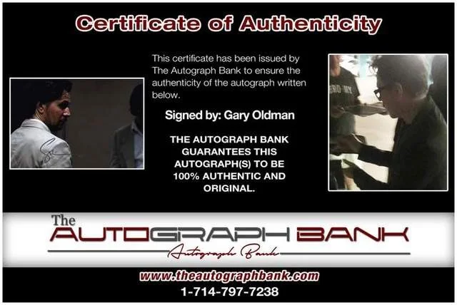 Gary Oldman — Gary Oldman authentic signed celebrity 11X14 photo W/Certificate Autographed a1, image 2
