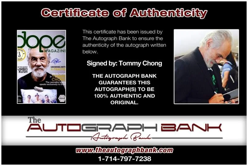 Tommy Chong — Tommy Chong authentic signed celebrity 10x15 photo W/Cert Autographed A00121, изображение 2