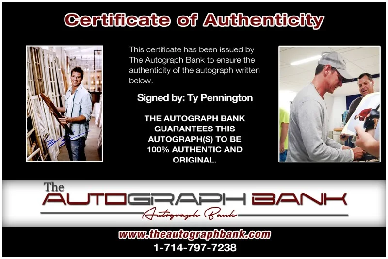 Ty Pennington — Ty Pennington authentic signed celebrity 10x15 photo W/Cert Autographed 2616k, image 2