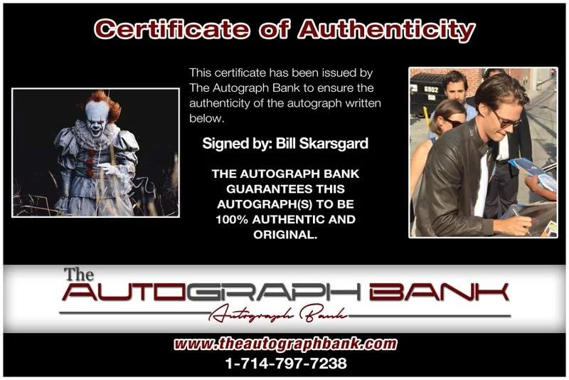 Bill Skarsgard — Bill Skarsgard authentic signed celebrity 11X14 photo W/Cert Autographed A0008, изображение 2