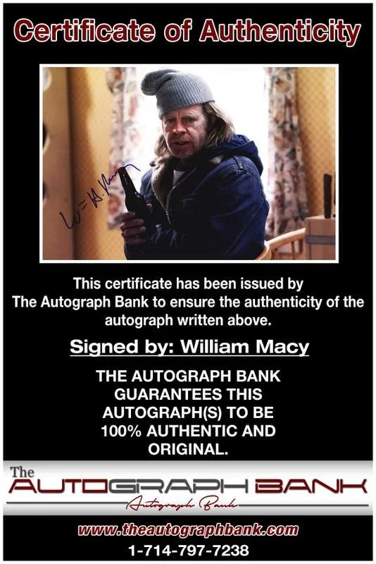 William Macy — William Macy authentic signed celebrity 10x15 photo W/Cert Autographed A0007, изображение 2