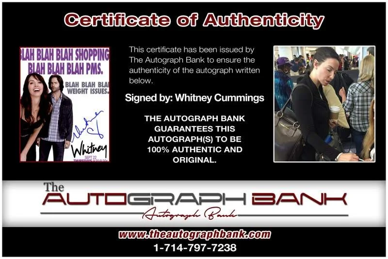 Whitney Cummings — Whitney Cummings authentic signed celebrity 8x10 photo W/Cert Autographed B0011, image 2
