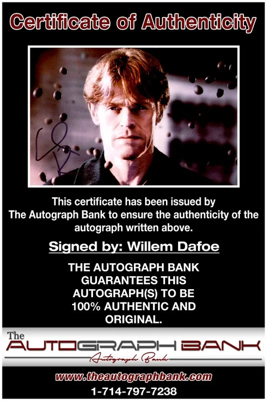 William Dafoe — William Dafoe authentic signed celebrity 10x15 photo W/Cert Autographed 2616e, image 2