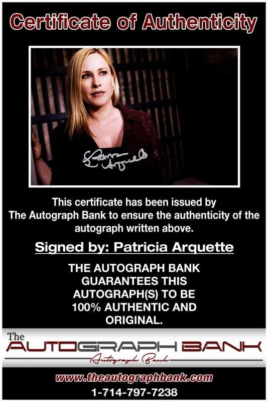 Patricia Arquette — Patricia Arquette authentic signed 10x15 photo |CERT Autographed A000206, изображение 2