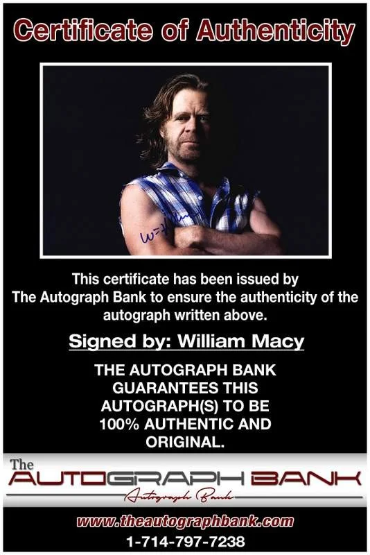 William Macy — William Macy authentic signed celebrity 10x15 photo W/Cert Autographed A0004, изображение 2