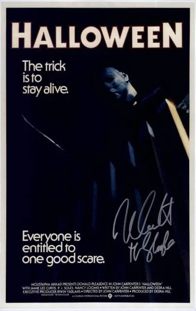 Nick Castle — Nick Castle authentic signed Halloween Movie 12x18 photo W/Certificate 11