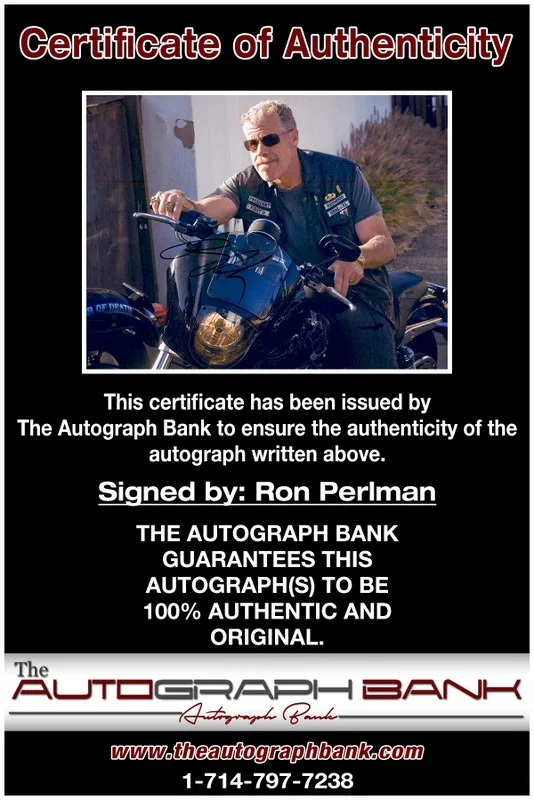 Ron Perlman — Ron Perlman authentic signed celebrity 11x14 photo W/Cert Autographed 2616b, изображение 2