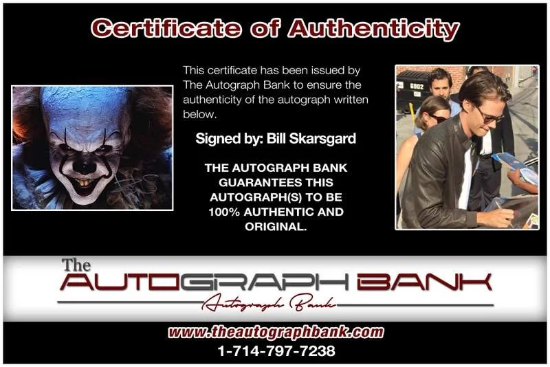 Bill Skarsgard — Bill Skarsgard authentic signed celebrity 11X14 photo W/Cert Autographed A0009, image 2