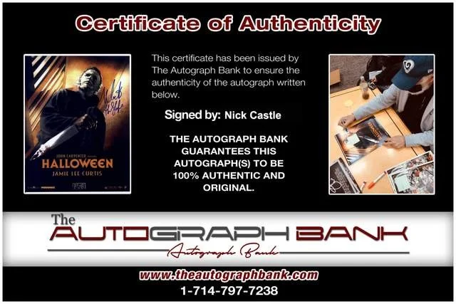 Nick Castle — Nick Castle authentic signed Halloween Movie 11X14 photo W/Certificate 10, изображение 2