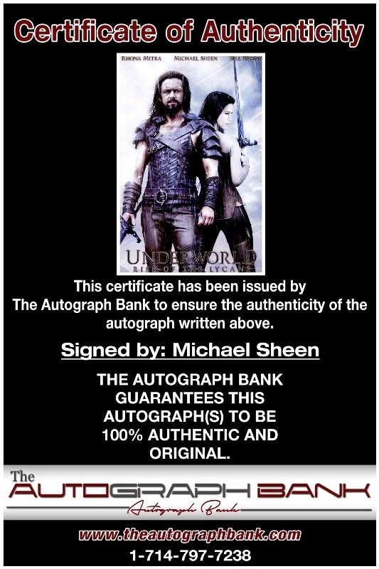 Michael Sheen — Michael Sheen authentic signed celebrity 10x15 photo W/Cert Autographed 2616a, image 2