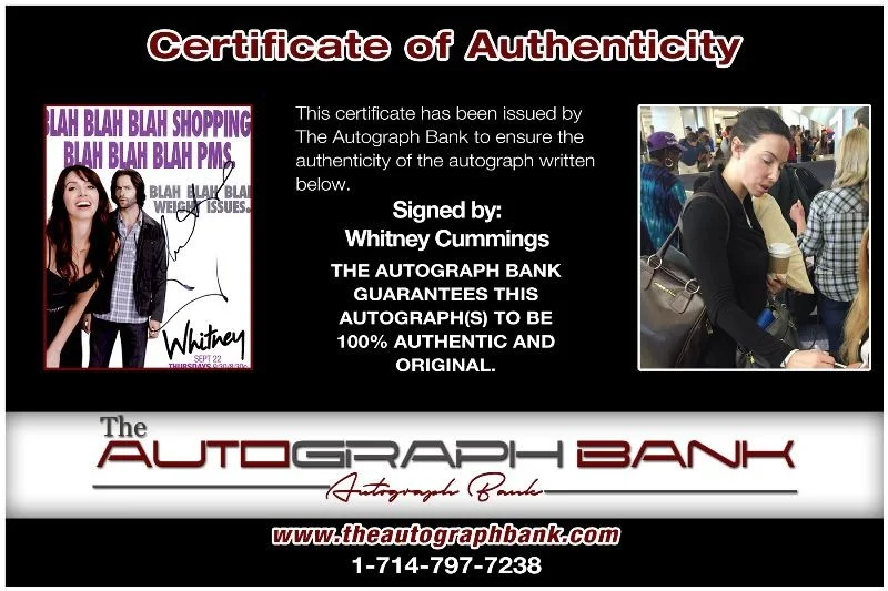 Whitney Cummings — Whitney Cummings authentic signed celebrity 10x15 photo |CERT Autographed 2616f, изображение 2