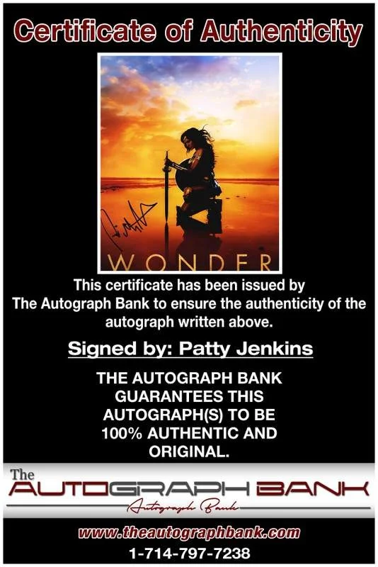 Patty Jenkins — Patty Jenkins authentic signed celebrity 10x15 photo W/Cert Autographed A0002, image 2